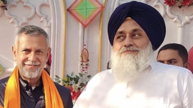 Arvind Khanna Joins Akali Dal Sukhbir Badal Strikes Political Blow to BJP in Punjab Arvind Khanna Joins Akali Dal