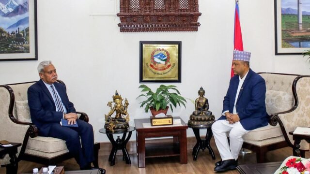 Indian envoy, Nepal's new Foreign Minister discuss bilateral ties Indian envoy, Nepal's new Foreign Minister discuss bilateral ties