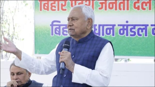Groundsmen remove the covers after it stopped raining before the start of the Indian Premier League cricket match between Mumbai Indians and Rajasthan Royals in Guwahati, India, Tuesday, April 7, 2026. (AP Photo/Anupam Nath)