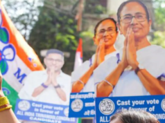 Ration Scam Probe, ‘Syndicate Raj’ Allegations Dominate West Bengal Poll Campaign Delhi Capitals' KL Rahul plays a shot during the Indian Premier League cricket match between Delhi Capitals and Gujarat Titans in New Delhi, India, Wednesday, April. 8, 2026. (AP Photo/ Manish Swarup)