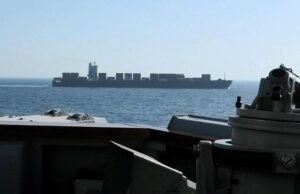 U.S. Navy seizes Iranian-flagged ship near Strait of Hormuz, Tehran vows swift response as West Asia conflict escalates U.S. Navy seizes Iranian-flagged ship near Strait of Hormuz, Tehran vows swift response as West Asia conflict escalates