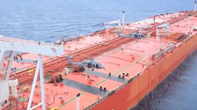 U.S. forces board oil tanker previously sanctioned for smuggling Iranian crude oil