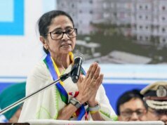 Mamata Alleges EVM Manipulation, Warns Of ‘Life-And-Death’ Fight, BJP Calls It ‘Theatrics’ Gujarat Titans' Rahul Tewatia hits a boundary during the Indian Premier League cricket match between Gujarat Titans and Royal Challengers Bengaluru in Ahmedabad, India, Thursday, April 30, 2026. (AP Photo/Ajit Solanki)
