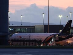 Plane with U.K. citizens from hantavirus ship lands in Manchester Plane with U.K. citizens from hantavirus ship lands in Manchester