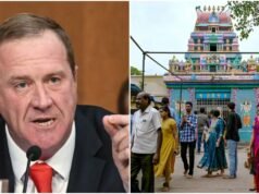 ‘Visa Cartel Has Its Own Visa Temple’: US Senator Targets Hyderabad Temple In H-1B Attack US President Donald Trump shakes hands with China's President Xi Jinping at the Great Hall of the People in Beijing. (Source: AFP)